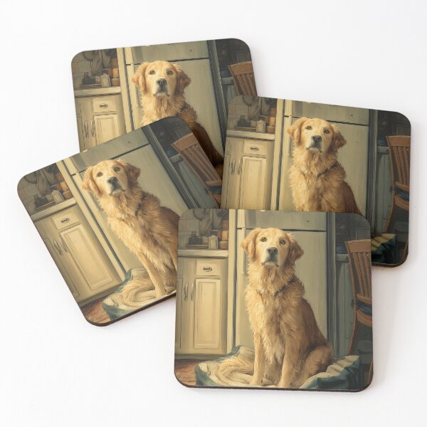 Item preview, Golden Retriever in a Kitchen designed and sold by PetsArt.