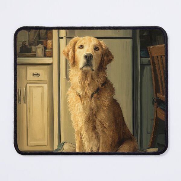 Item preview, Golden Retriever in a Kitchen designed and sold by PetsArt.