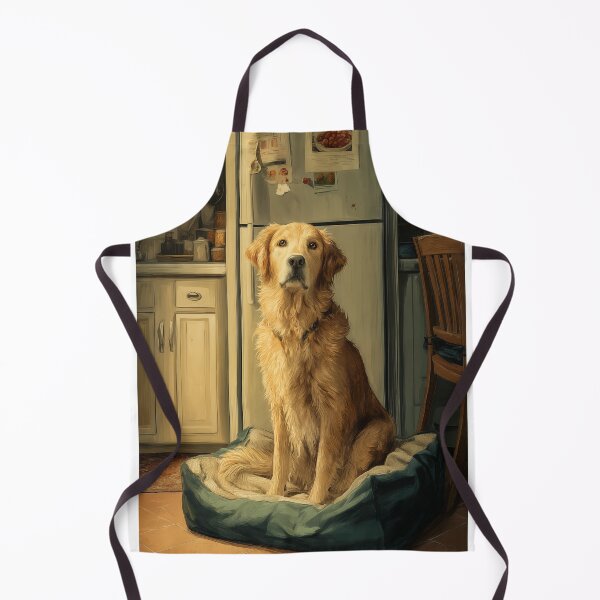 Item preview, Golden Retriever in a Kitchen designed and sold by PetsArt.