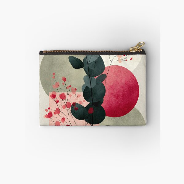 Item preview, Abstract Eucalyptus Leaves Boho Geometric Pastel Art designed and sold by daila70.