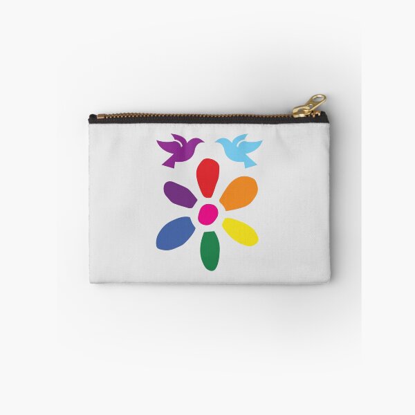 Item preview, Pride And LGBTQ - Rainbow Flower Peace Doves designed and sold by ANJ Designs.