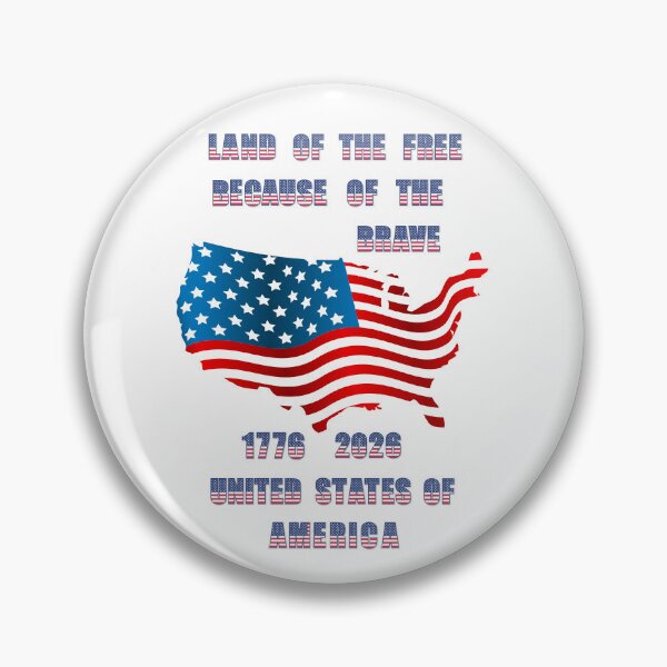Item preview, LAND OF THE FREE 1776 - 2026 BECAUSE OF THE BRAVE designed and sold by Tammera.