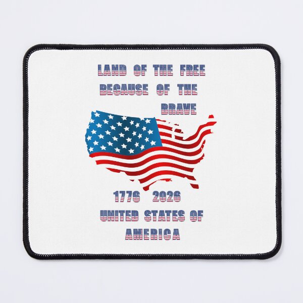 Item preview, LAND OF THE FREE 1776 - 2026 BECAUSE OF THE BRAVE designed and sold by Tammera.