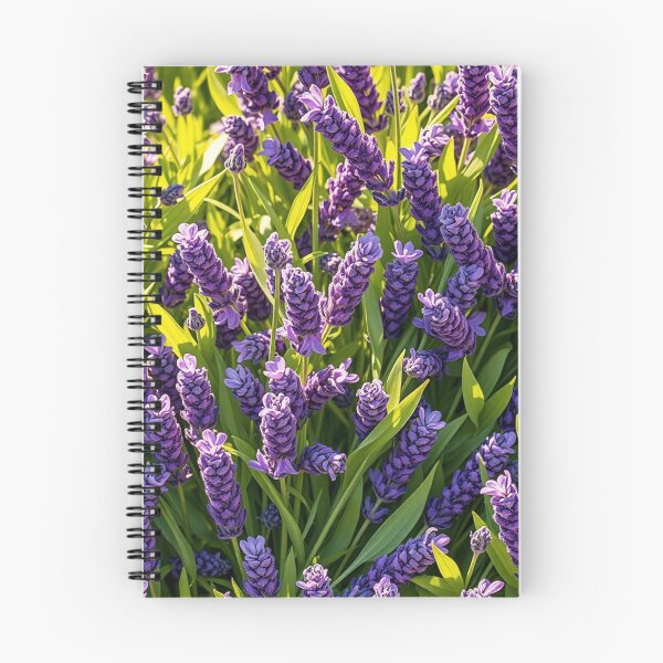 Item preview, Vibrant Purple Lavender Field Floral Art designed and sold by IntelliMindDesigns.