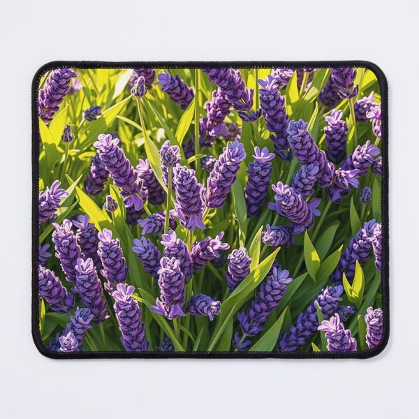 Item preview, Vibrant Purple Lavender Field Floral Art designed and sold by IntelliMindDesigns.