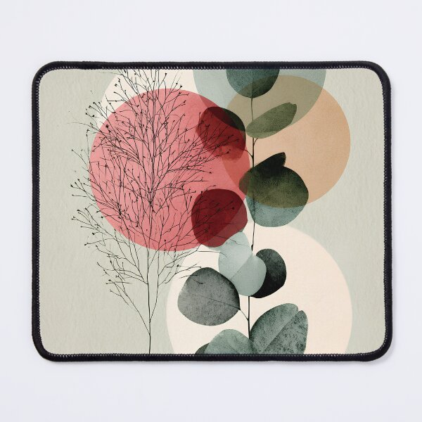 Item preview, Boho Eucalyptus Branch Sage Pink Abstract Botanical Art designed and sold by daila70.