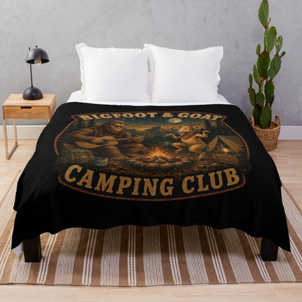 Item preview, Bigfoot & Goat Camping Club – Campfire Jam designed and sold by NicheBloom.