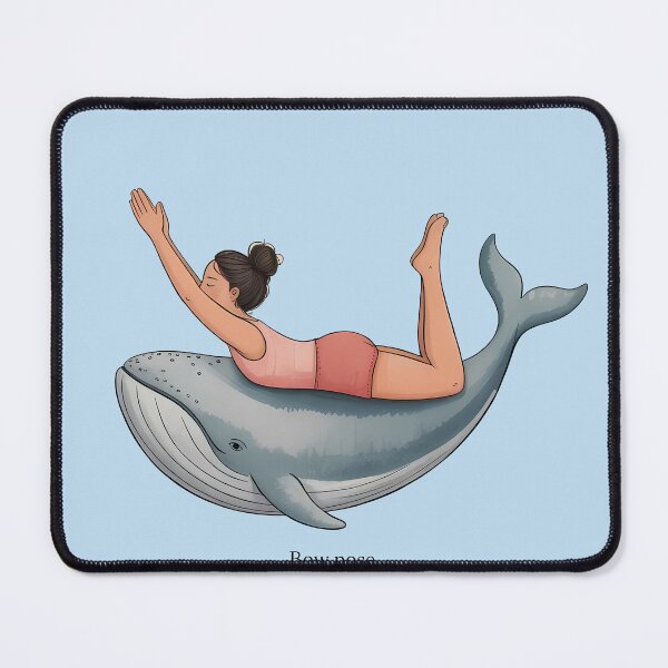Item preview, Yoga Bow Pose Whale designed and sold by Craigonart.