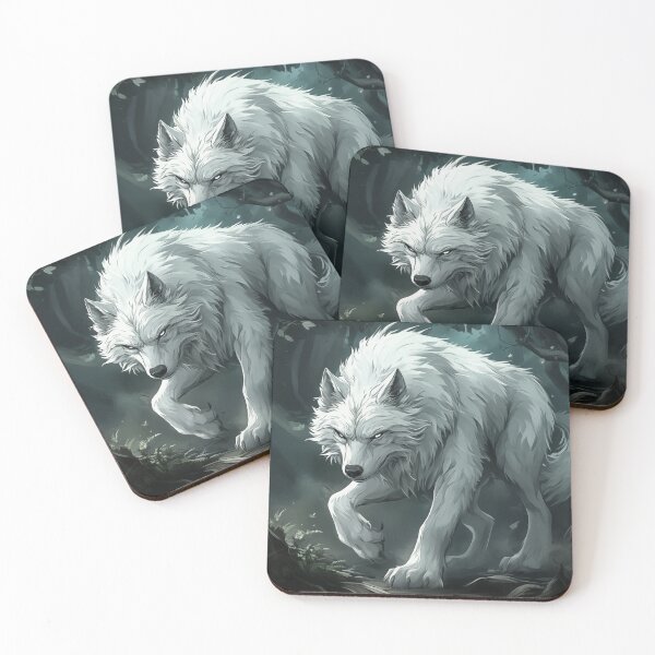 Item preview, White Wolf in Dark Forest designed and sold by PetsArt.