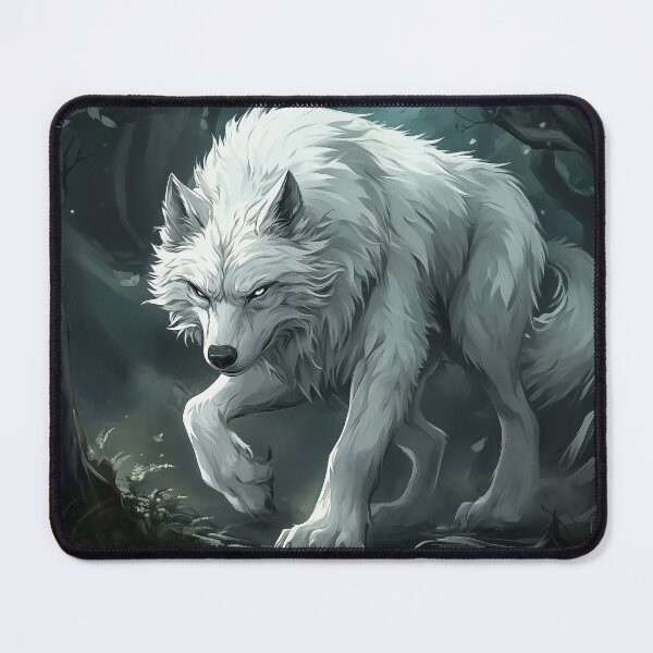 Item preview, White Wolf in Dark Forest designed and sold by PetsArt.