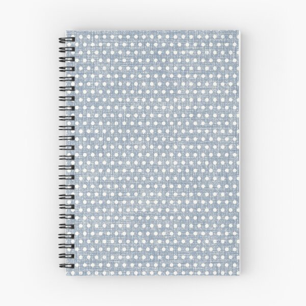 Item preview, Vintage Chambray Denim Faded Blue Textured Polka Dots designed and sold by LoveAlways-AEP.