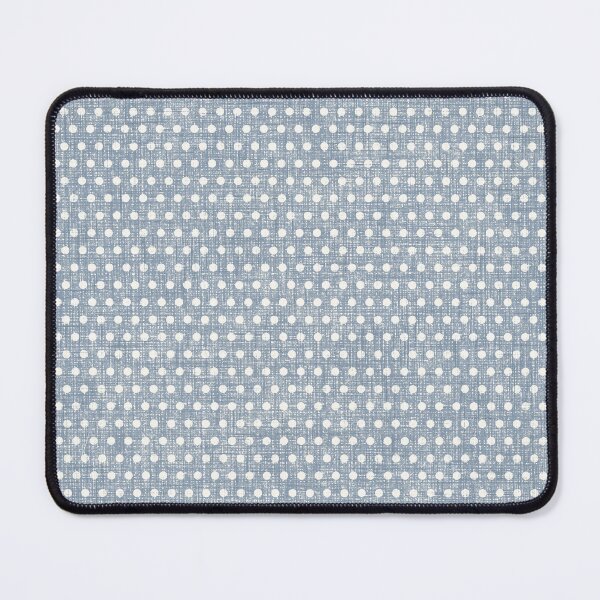 Item preview, Vintage Chambray Denim Faded Blue Textured Polka Dots designed and sold by LoveAlways-AEP.