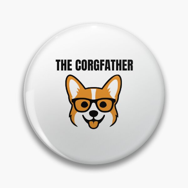 Item preview, The Corgfather Funny Corgi Dog Dad Design designed and sold by AnnSign.