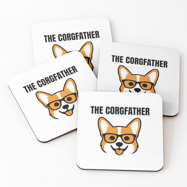 Item preview, The Corgfather Funny Corgi Dog Dad Design designed and sold by AnnSign.