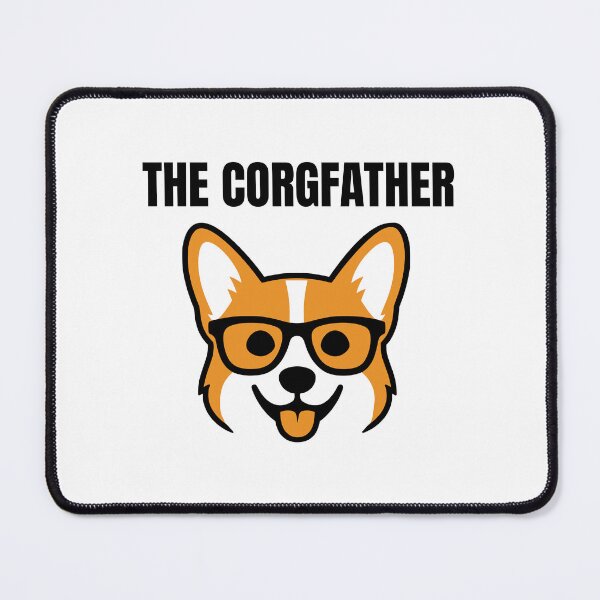 Item preview, The Corgfather Funny Corgi Dog Dad Design designed and sold by AnnSign.