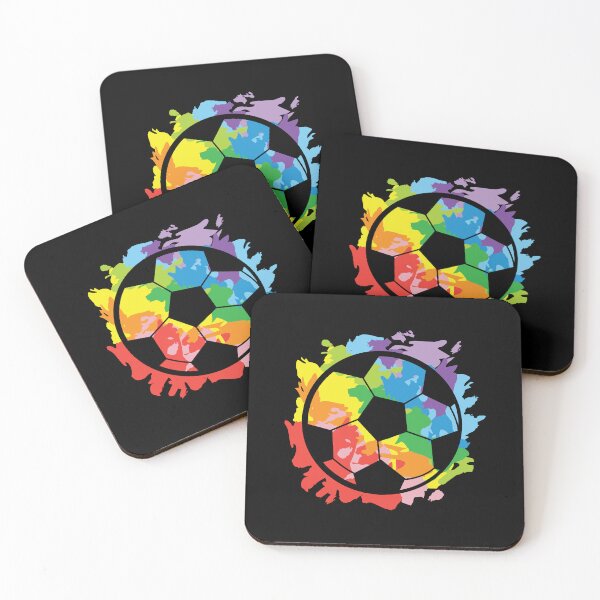 Item preview, Pride Month rainbow LGBTQIA colorful rainbow splatter soccer ball  designed and sold by Jdawnink.