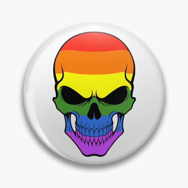 Item preview, Rainbow Skull Flag designed and sold by JeffBartels.