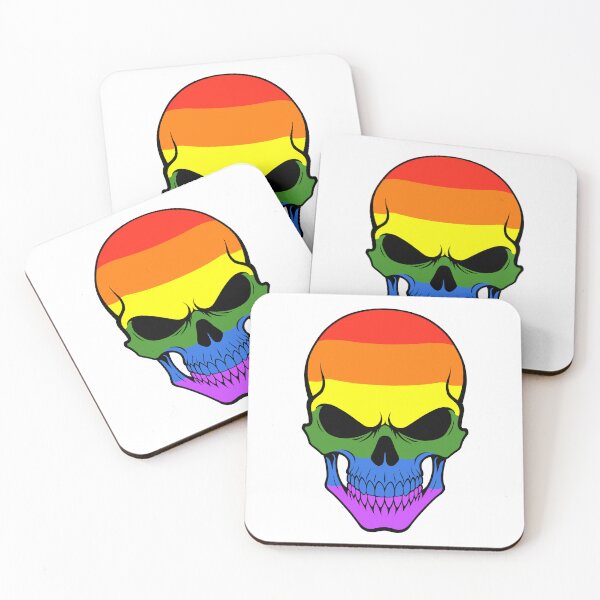 Item preview, Rainbow Skull Flag designed and sold by JeffBartels.