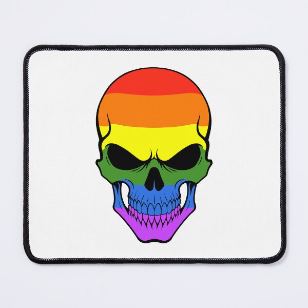 Item preview, Rainbow Skull Flag designed and sold by JeffBartels.