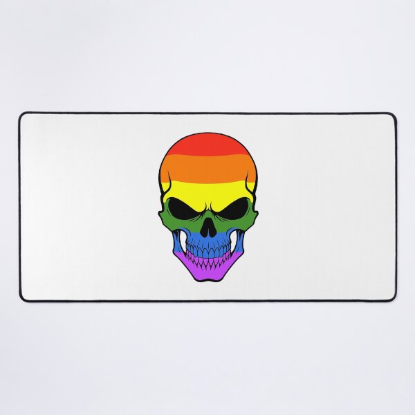 Item preview, Rainbow Skull Flag designed and sold by JeffBartels.