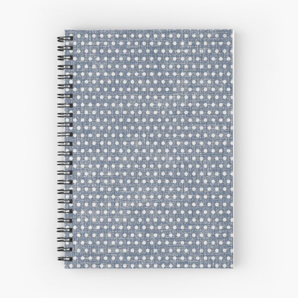 Item preview, Vintage Chambray Denim Slate Blue Textured Polka Dots designed and sold by LoveAlways-AEP.