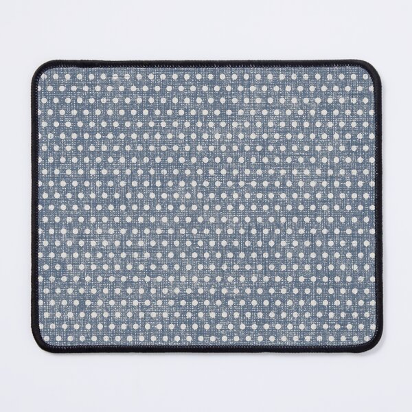 Item preview, Vintage Chambray Denim Slate Blue Textured Polka Dots designed and sold by LoveAlways-AEP.