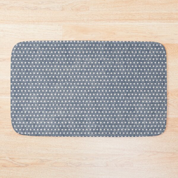 Item preview, Vintage Chambray Denim Slate Blue Textured Polka Dots designed and sold by LoveAlways-AEP.