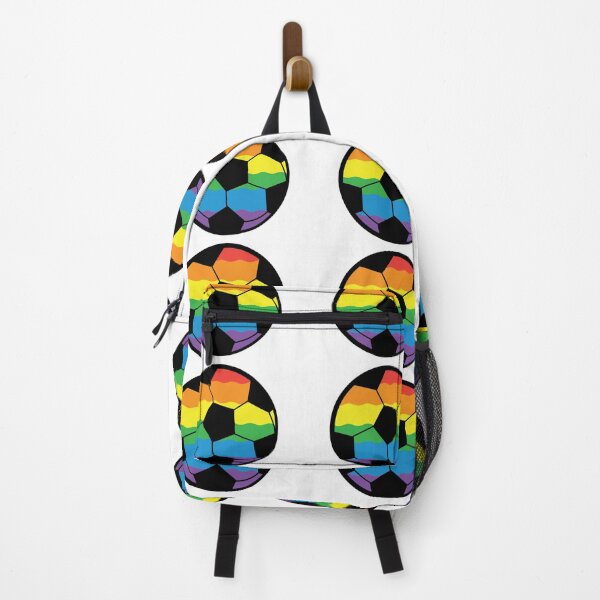 Item preview, Pride Month rainbow LGBTQIA colorful rainbow soccer ball designed and sold by Jdawnink.