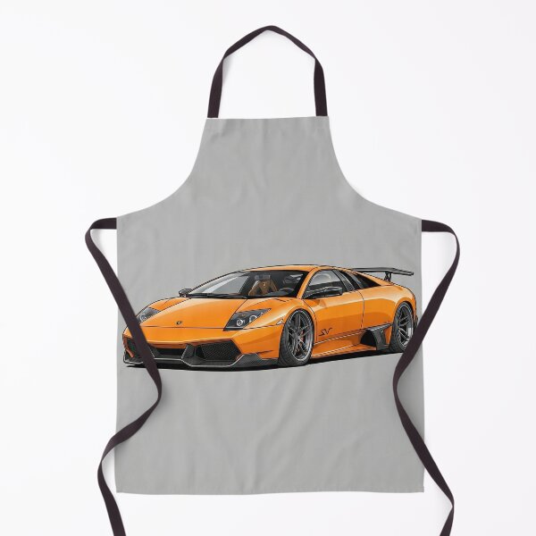 Item preview, Lamborghini Murcielago SV Orange Custom Stance Car Illustration Art designed and sold by Motorline44.