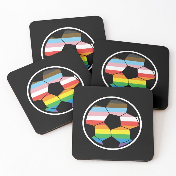 Item preview, Pride Month rainbow LGBTQIA colorful progess flag rainbow soccer ball  designed and sold by Jdawnink.