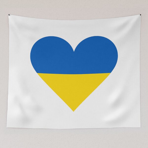 Item preview, Ukraine Heart Flag | I Love Ukraine Patriotic Symbol designed and sold by NTGUILTY.