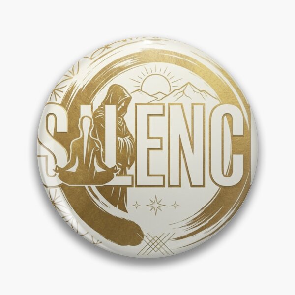 Item preview, Silence Is Power – Luxury Stoic Zen Meditation Artwork designed and sold by Mahmoud Salah.