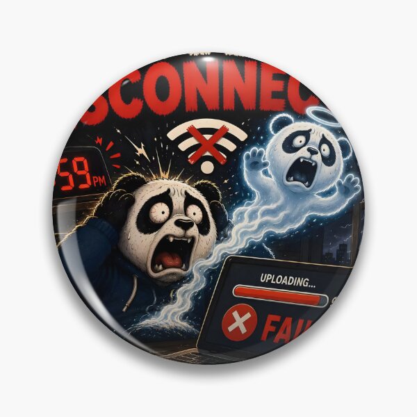 Item preview, Wifi Disconnected 99 Percent Failed Funny Panda Meme designed and sold by Easternpantry.