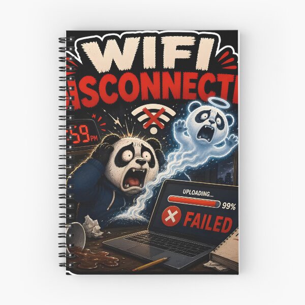 Item preview, Wifi Disconnected 99 Percent Failed Funny Panda Meme designed and sold by Easternpantry.