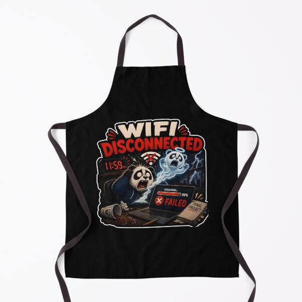 Item preview, Wifi Disconnected 99 Percent Failed Funny Panda Meme designed and sold by Easternpantry.