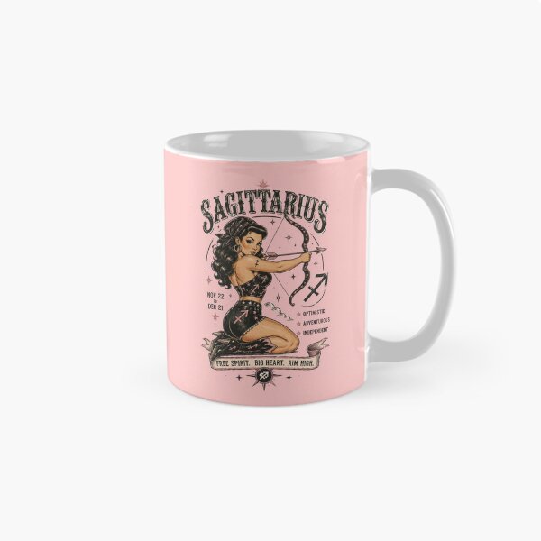 Item preview, Sagittarius Zodiac Archer Pin-Up Design | Vintage Astrology Horoscope Gift for Sagittarius designed and sold by TheStephanieRome.