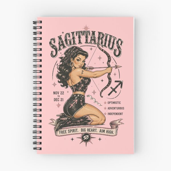 Item preview, Sagittarius Zodiac Archer Pin-Up Design | Vintage Astrology Horoscope Gift for Sagittarius designed and sold by TheStephanieRome.