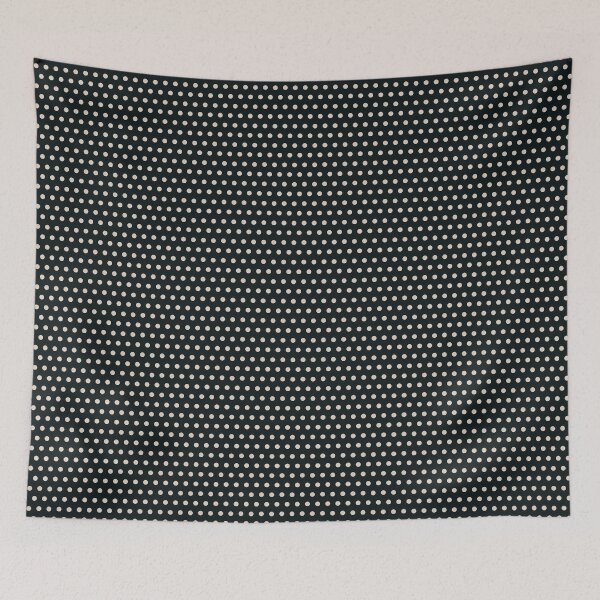 Item preview, Retro Polka Dots Charcoal Black and Cream designed and sold by LoveAlways-AEP.