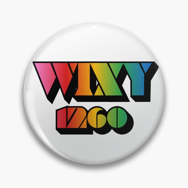 Item preview, WIXY 1260 Cleveland Vintage Radio Retro Rainbow Logo designed and sold by Deviant Logic Design.