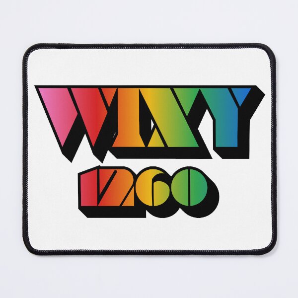 Item preview, WIXY 1260 Cleveland Vintage Radio Retro Rainbow Logo designed and sold by Deviant Logic Design.