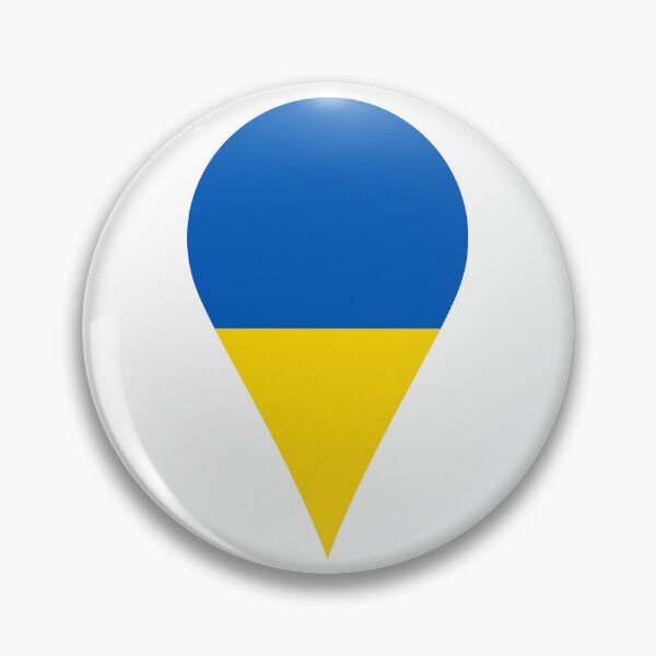 Item preview, Ukraine Flag Location Pin Map Marker | Ukrainian Destination GPS  designed and sold by NTGUILTY.