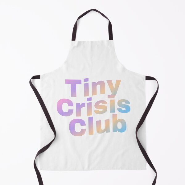 Item preview, Tiny Crisis Club - Relatable Mental Health Humor Pastel Gradient Typography Design designed and sold by AuraPixelStudio.