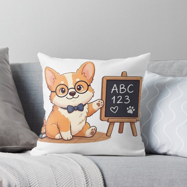 Item preview, Cute Corgi Teacher Blackboard Shirt, Funny Corgi Professor Tee, Corgi Gift for Teachers and Dog Lovers designed and sold by Wearable Canvas...