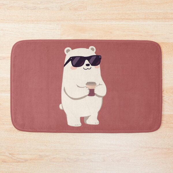 Item preview, Aesthetic White Bear Coffee Sunset Retro Illustration designed and sold by aminomen.