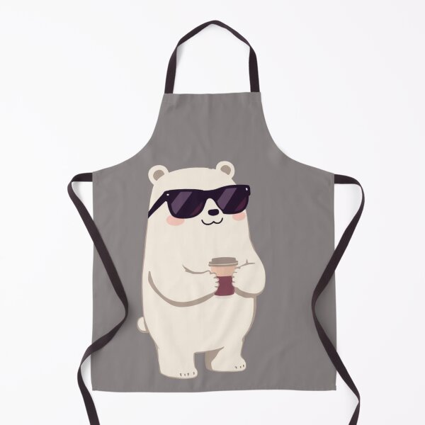 Item preview, Aesthetic White Bear Coffee Sunset Retro Illustration designed and sold by aminomen.