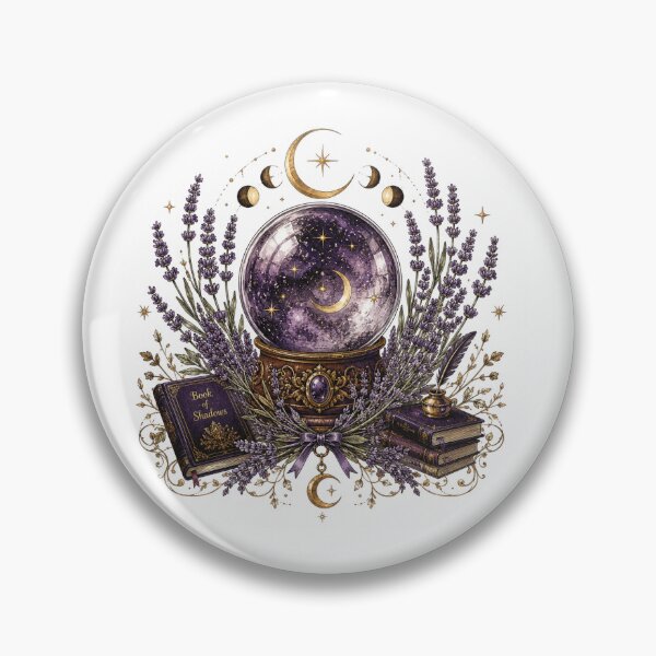 Item preview, Mystical Crystal Ball Dark Academia Botanical designed and sold by Prints-Things.