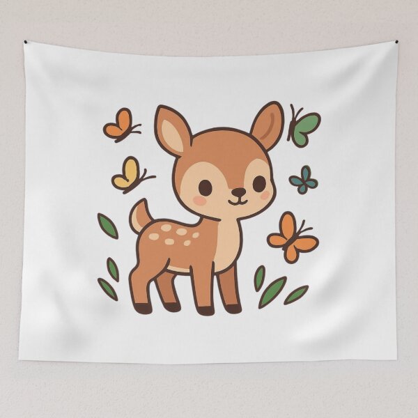 Item preview, Gentle Growth Fawn - Forest Inspiration Sticker designed and sold by foryouandyours.