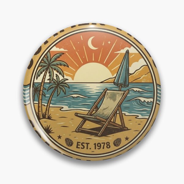 Item preview, Vintage Summer Vibes Coastal Escape Retro Beach Design designed and sold by EverBranz-stor.
