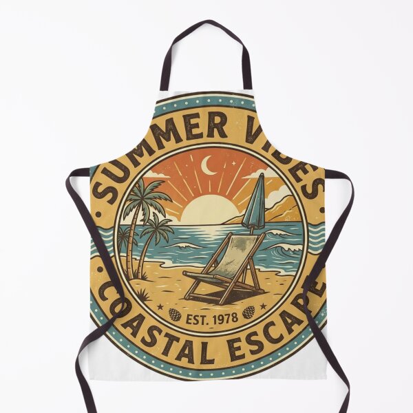 Item preview, Vintage Summer Vibes Coastal Escape Retro Beach Design designed and sold by EverBranz-stor.