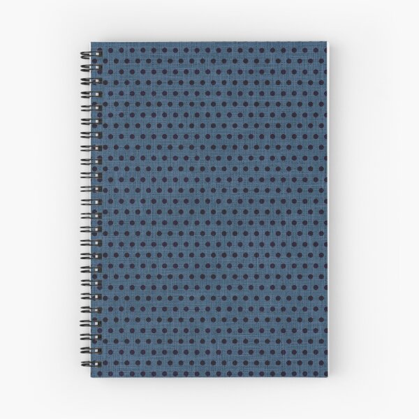 Item preview, Vintage Chambray Linen Textured Navy Blue Denim Polka Dots designed and sold by LoveAlways-AEP.